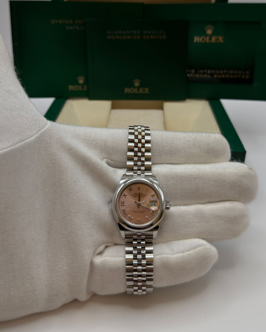 Lady-Datejust 28 Pink Roman Full Set 2022 - 279160