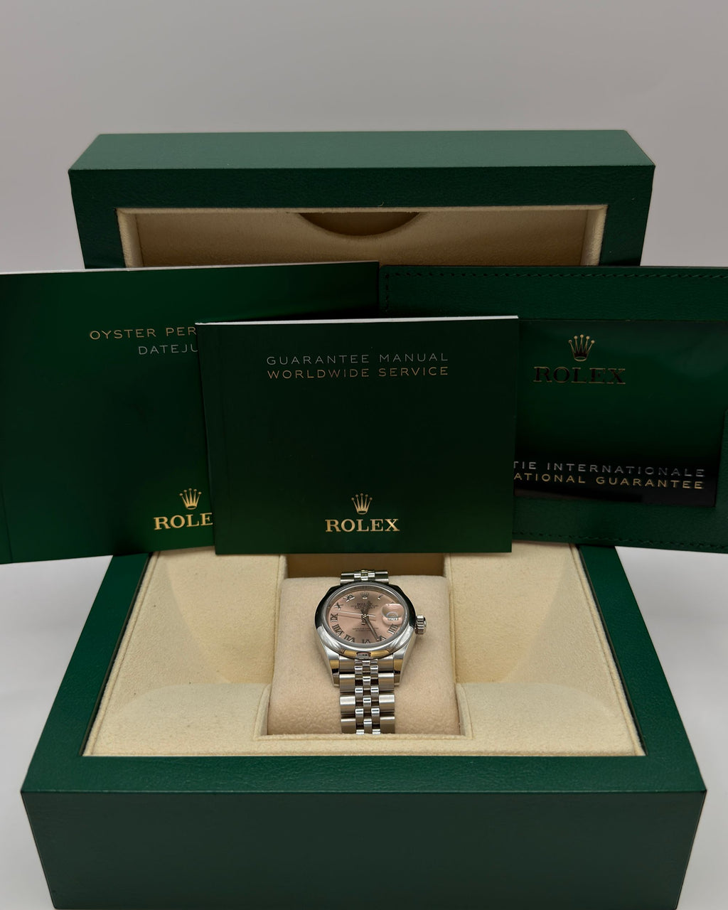 Lady-Datejust 28 Pink Roman Full Set 2022 - 279160